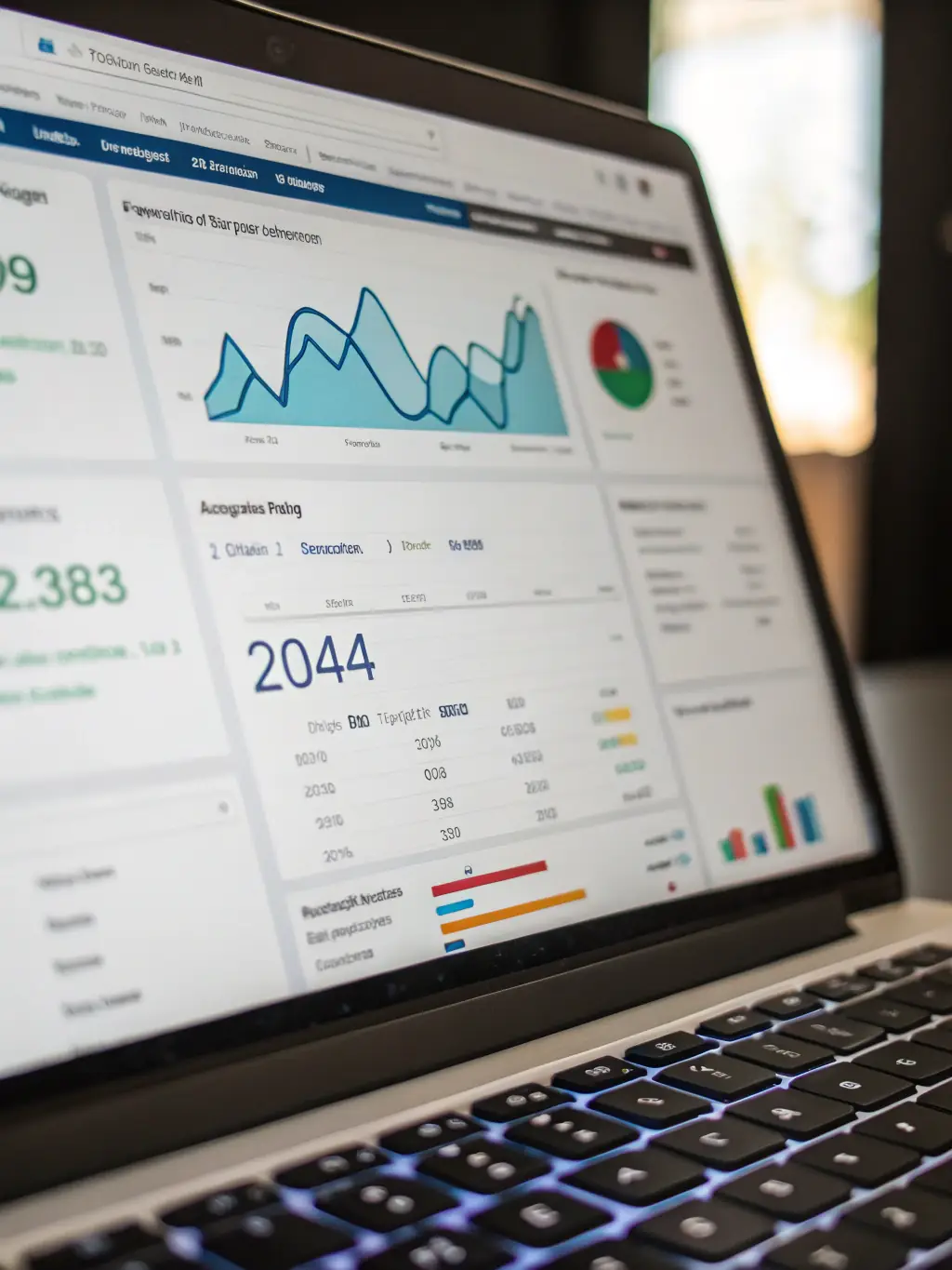 An image of a digital ad campaign dashboard showing ad performance metrics and budget allocation, showcasing Nextreach Digital Marketing Service's PPC advertising strategies.